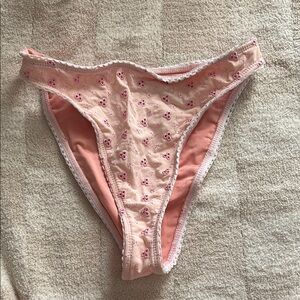 Dippin daisys Floral Pink Bikini Bottoms
